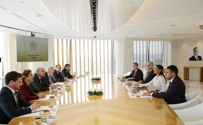 Azerbaijan’s first lady meets French secretary of state 